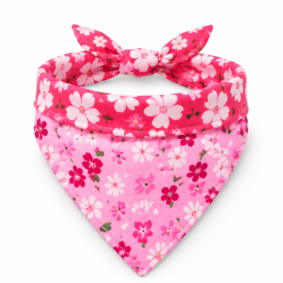Double-Layer Pet Bandana - Pink