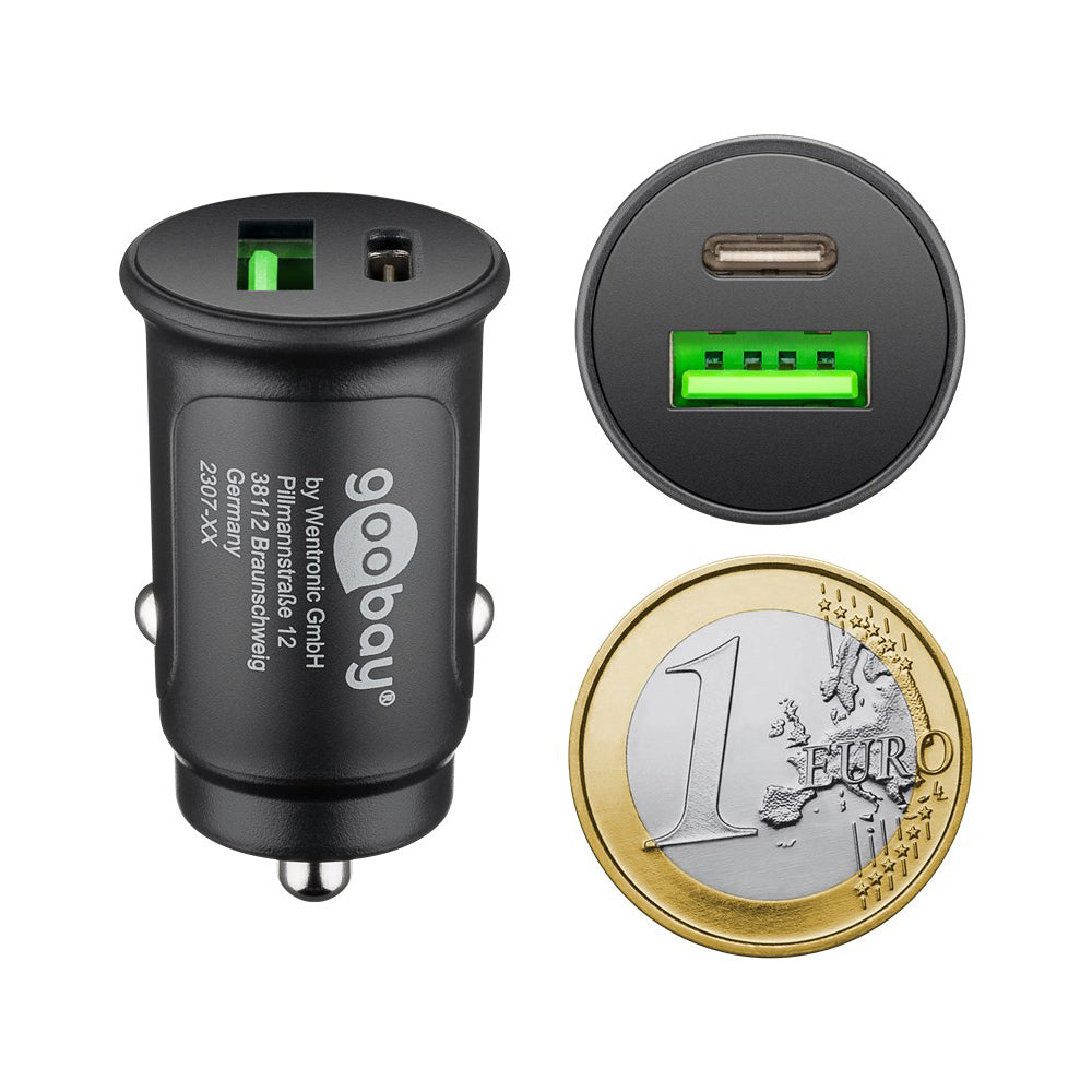 Goobay Dual USB Fast USB C PD 27W Car Charger - additional view