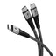 Goobay USB C Textile 60W PD 1 5M Cable Black Grey - additional view