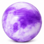 Cloud-Pattern Fitness Stability Exercise Ball - Purple
