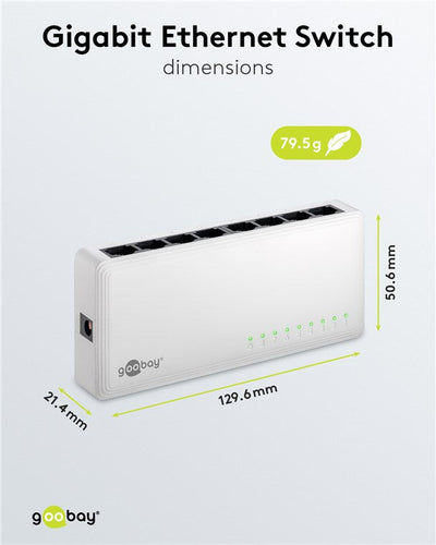 Goobay 8 Port Gigabit Ethernet Switch - additional view