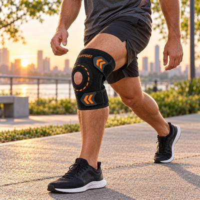 Adjustable Open-Patella Knee Support