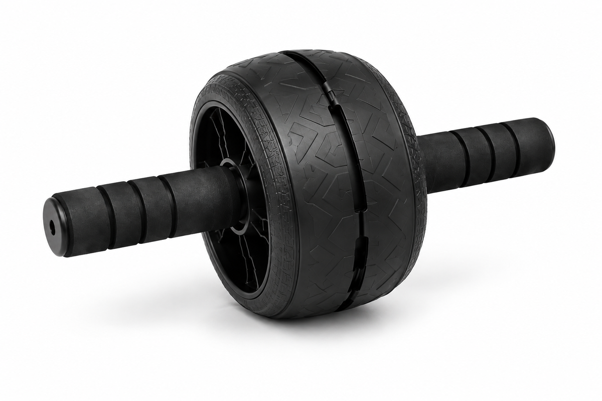 Dual-Wheel Ab Roller – Black