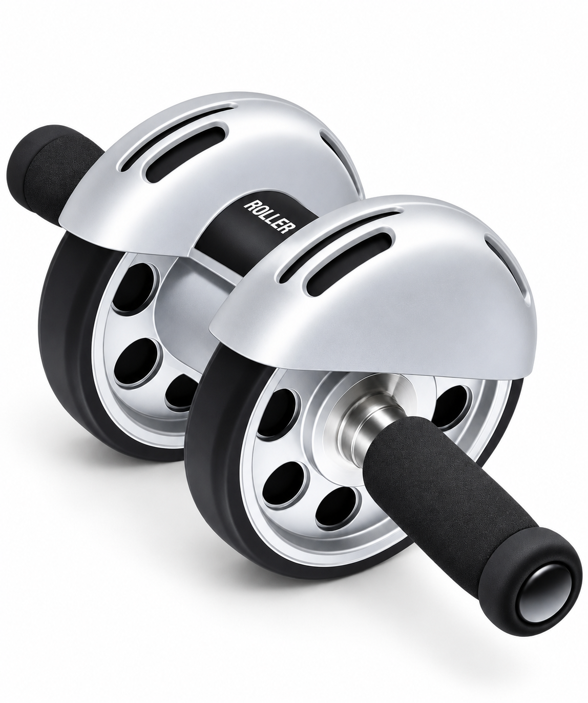Wide Dual-Wheel Abdominal Roller