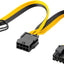 Goobay 8 Pin Female To Dual 6 2 Male For PCIe Power Supply Cable - additional view