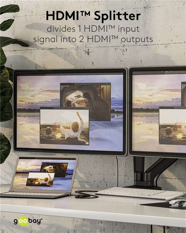 Goobay HDMI Splitter 1 To 2 4K 30 Hz - additional view