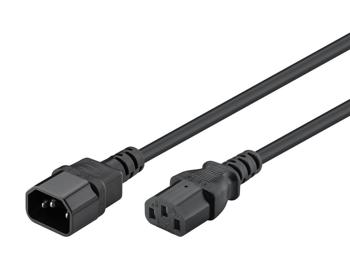 Goobay Power Extension 2M Lead With C13 Socket And C14 Plug Black - additional view