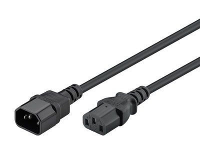 Goobay Power Extension 2M Lead With C13 Socket And C14 Plug Black - additional view
