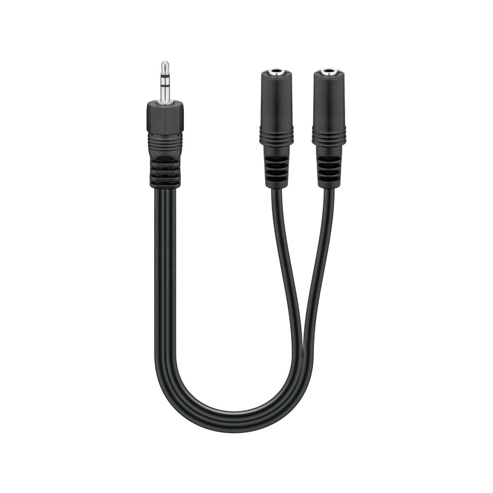 Goobay 3 5 mm Audio Y Cable Adapter 1X Male To 2X Female Stereo - additional view