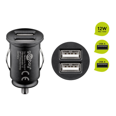 Goobay Dual-USB 12 W car charger, additional view