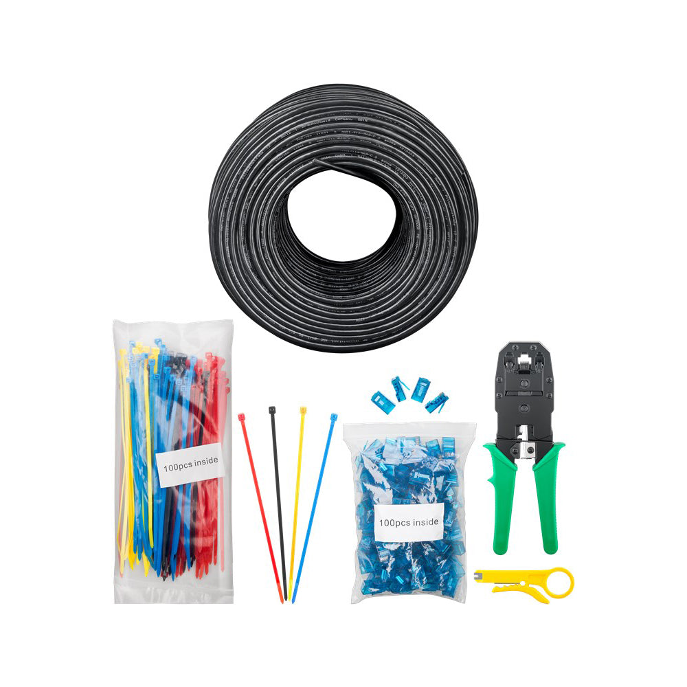 Goobay CAT 6 Outdoor Cu Solid Pe U UTP 305M Network Cable Set Black - additional view
