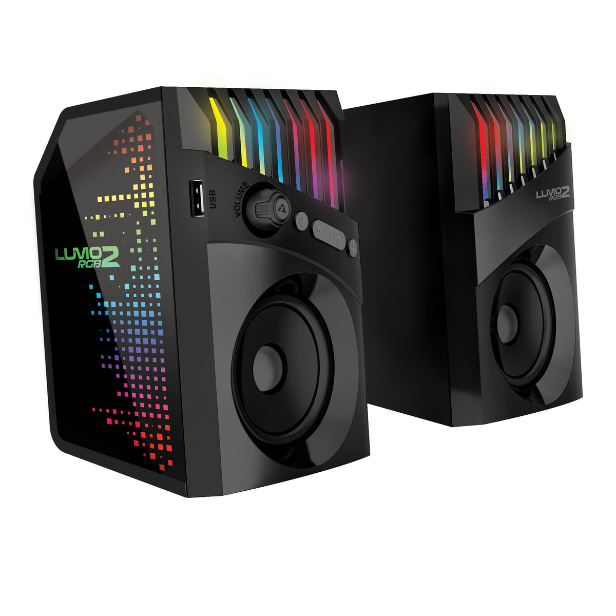Armaggeddon Lumo 2 RGB 2 0 Stereo Bluetooth Gaming Speakers - additional view
