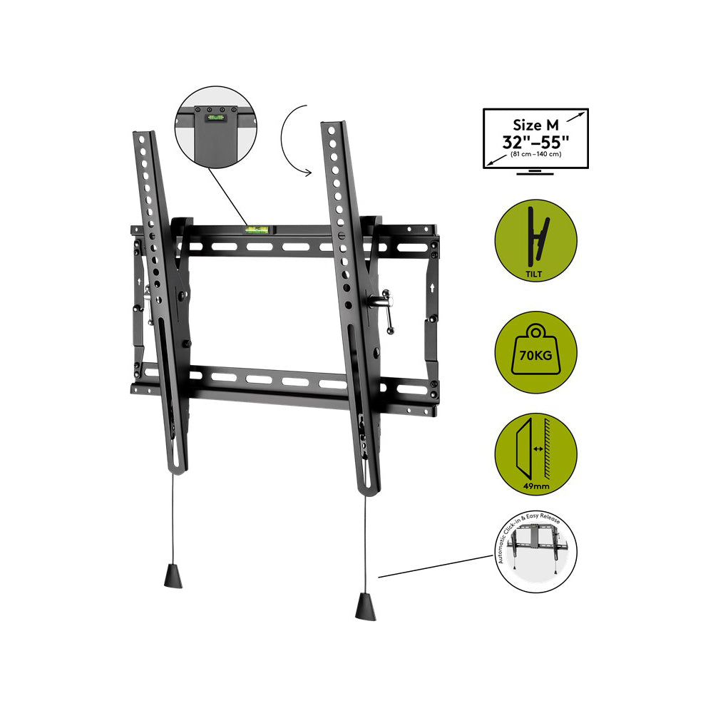 Goobay TV Wall Mount Pro Tilt M For Tvs From 32 To 55 To 70 Kg - additional view