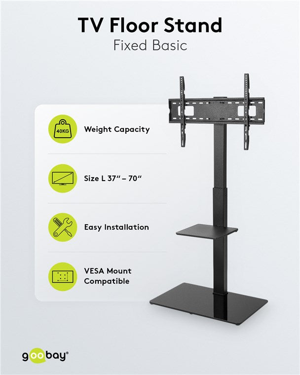 Goobay TV Floor Stand Basic Size L For Tvs And Monitors Between 37 And 70 - additional view