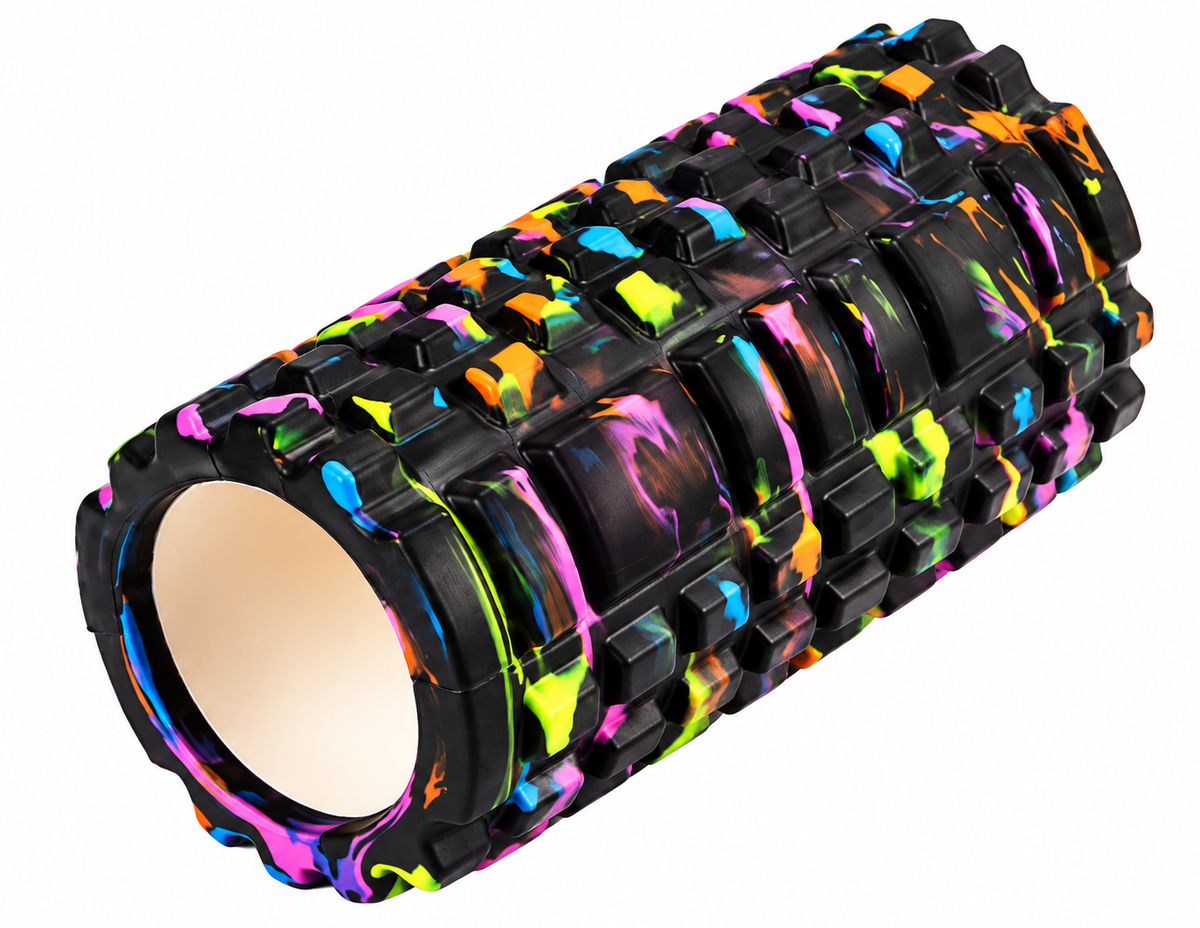 Textured Foam Massage Roller 33cm - Black