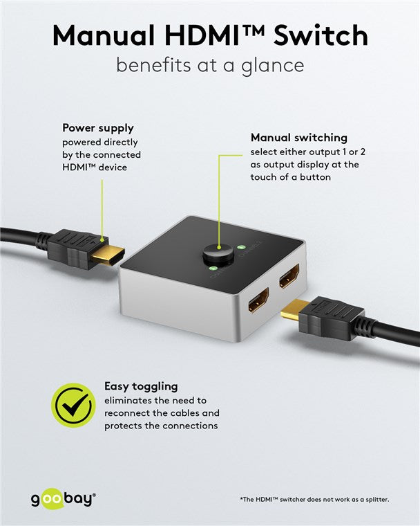 Goobay Manual Hdmi™ Switch 2 To 1 4K 60 Hz - additional view
