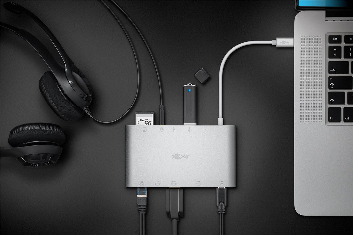 Goobay USB C Aluminium Multiport Adapter - additional view