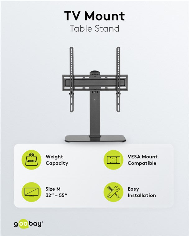 Goobay Tabletop TV Stand Basic Fix Tvs And Monitors Between 32 And 55 - additional view