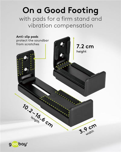 Goobay Universal Soundbar Wall Mount - additional view