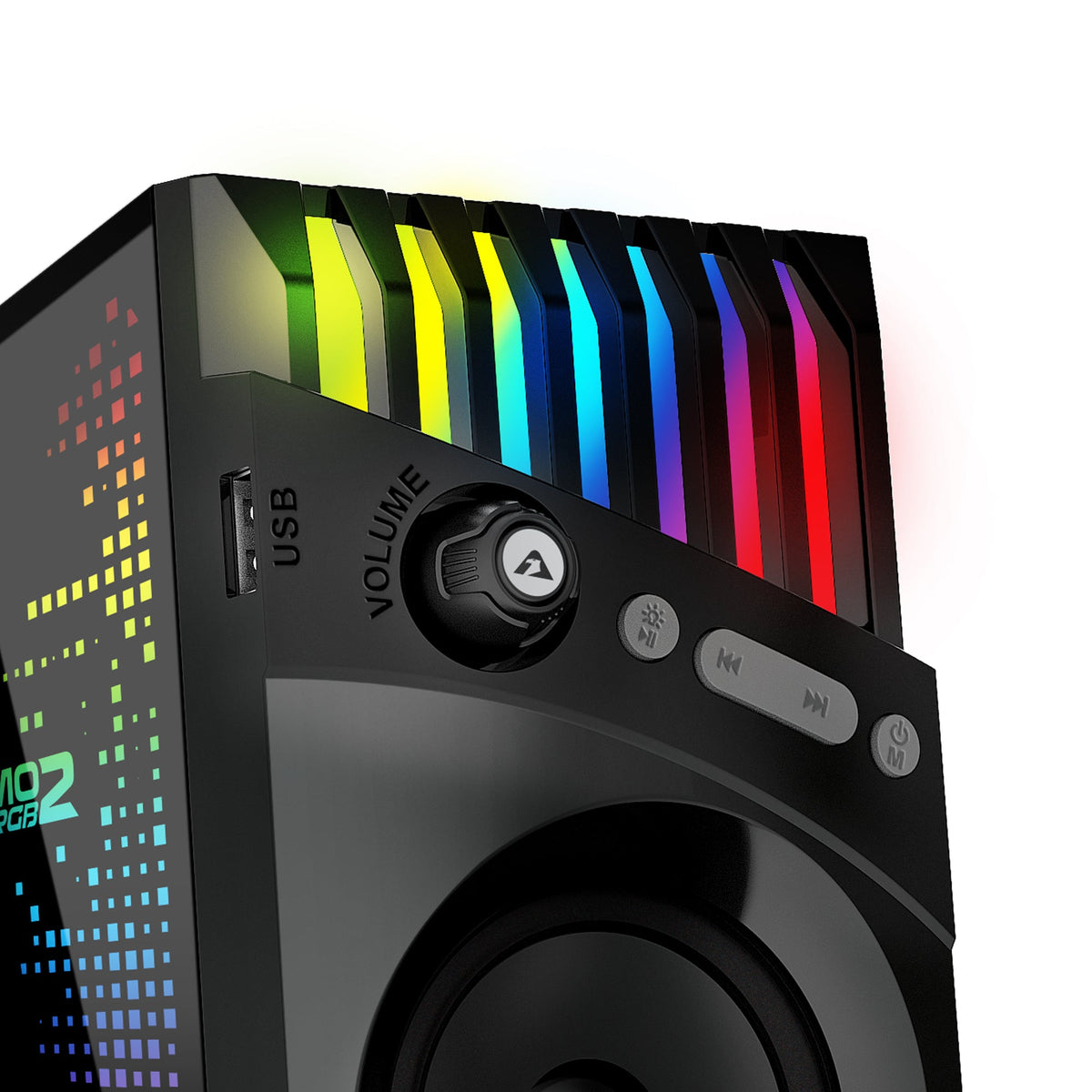 Armaggeddon Lumo 2 RGB 2 0 Stereo Bluetooth Gaming Speakers - additional view