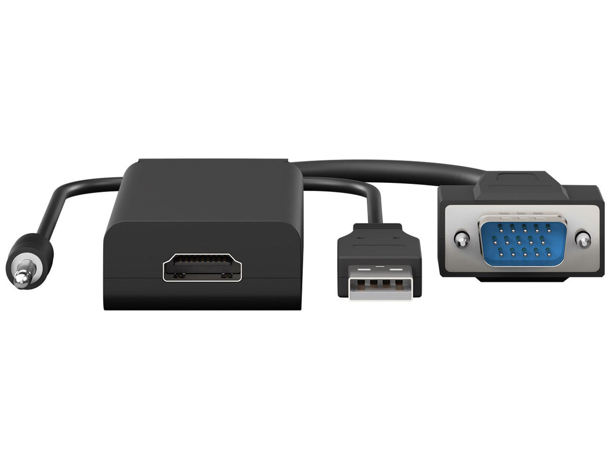 Goobay VGA To HDMI Converter With 3 5 mm Jack Audio - additional view