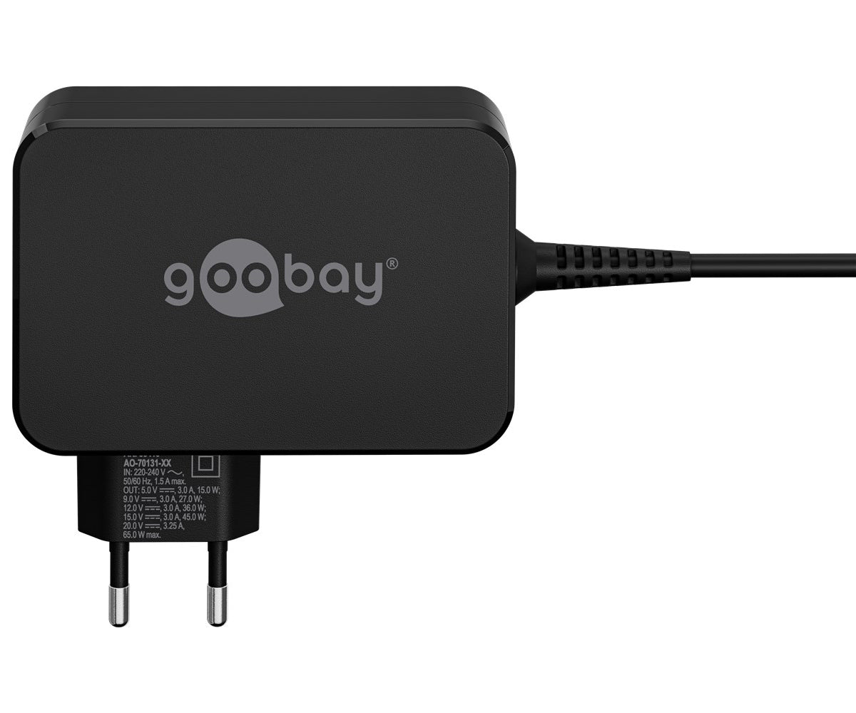 Goobay USB C 65W Charger For Laptops Black - additional view