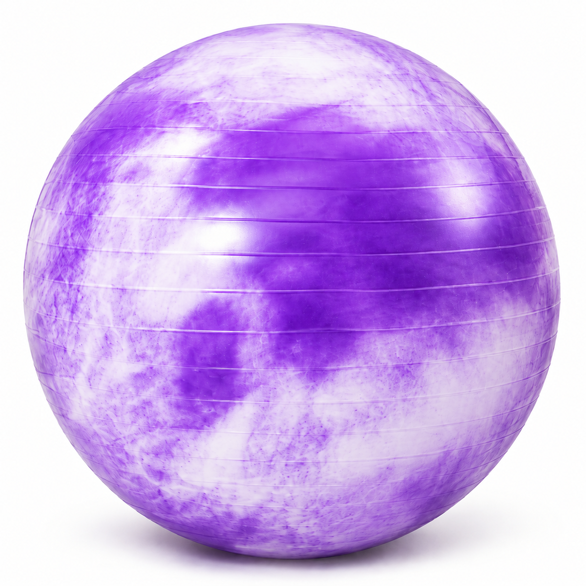 Cloud-Pattern Fitness Stability Exercise Ball - Purple