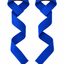Weightlifting Wrist Straps – Blue