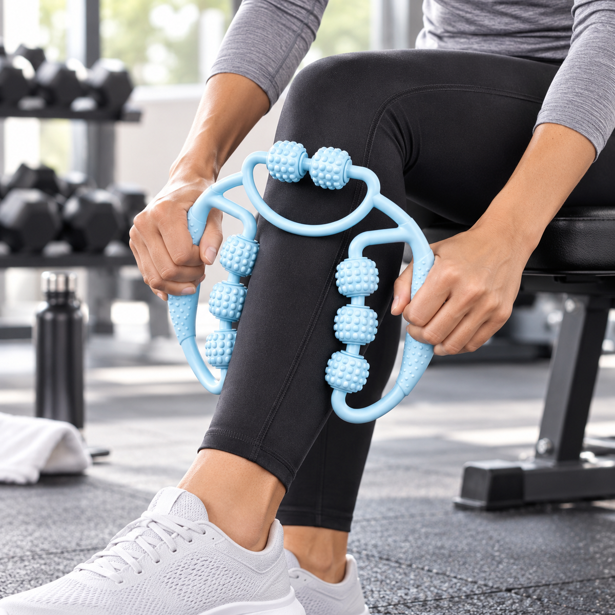 3-in-1 Massage Roller - Blue