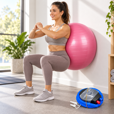 Yoga Ball with Foot Pump (65 cm)