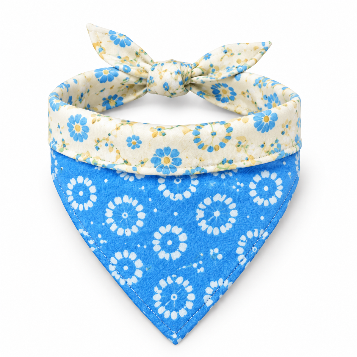 Double-Layer Pet Bandana - Blue