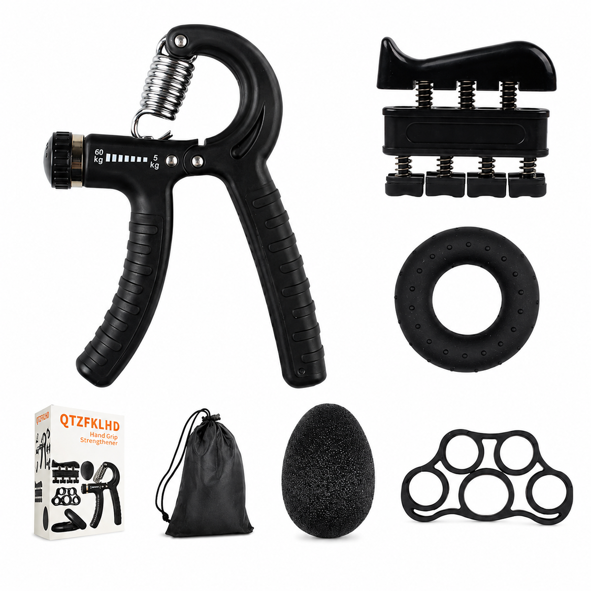 Hand Grip Strengthener & Finger Exercise Kit