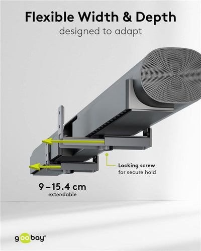 Goobay Universal Soundbar Wall Mount - additional view