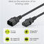 Goobay Power Extension 2M Lead With C13 Socket And C14 Plug Black - additional view