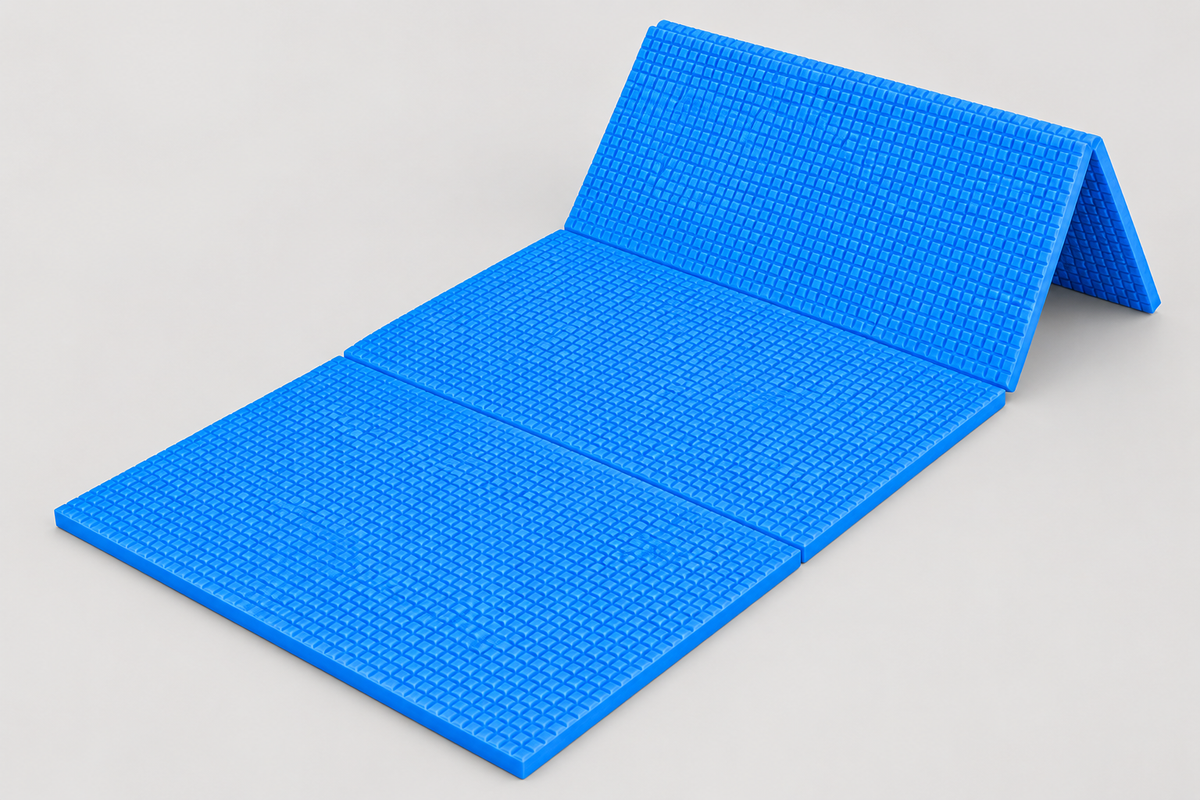 Foldable EVA Exercise Mat (5mm) - Blue