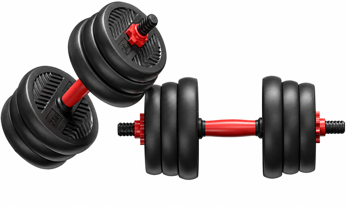 Adjustable Dumbbell Set – Removable Weight Plates (20KG)
