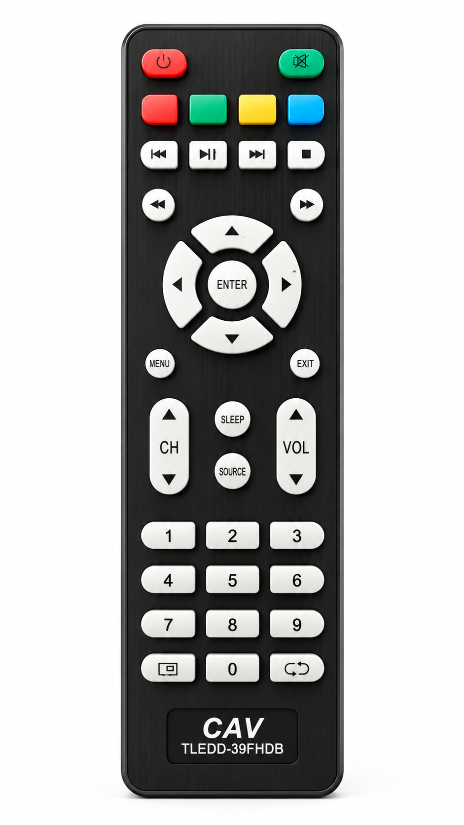 Telefunken/Sansui TLEDD-39FHDB TV Compatible Remote