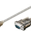 Goobay USB Serial Rs 232 Converter 1 5M Cable Transparent - additional view