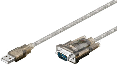 Goobay USB Serial Rs 232 Converter 1 5M Cable Transparent - additional view