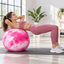 Cloud-Pattern Fitness Stability Exercise Ball - Pink
