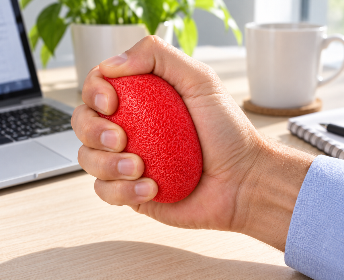 Foam Grip Strengthening Egg - Red
