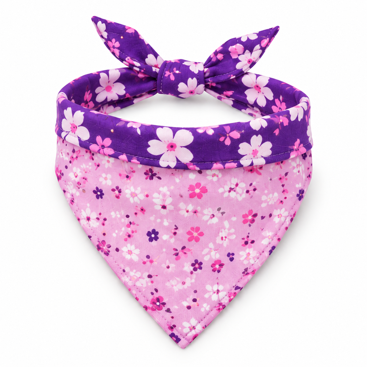 Double-Layer Pet Bandana - Purple