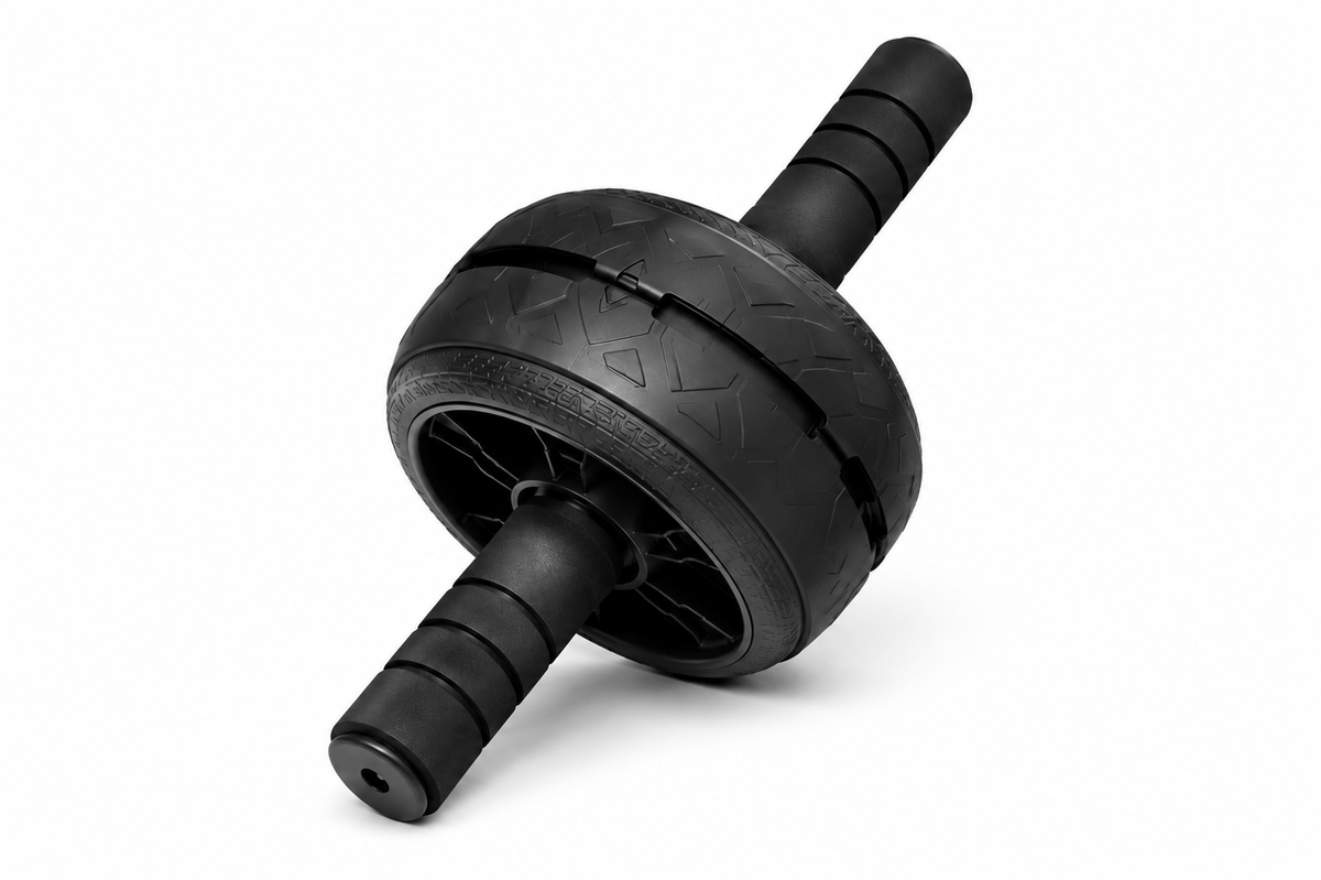Dual-Wheel Ab Roller – Black