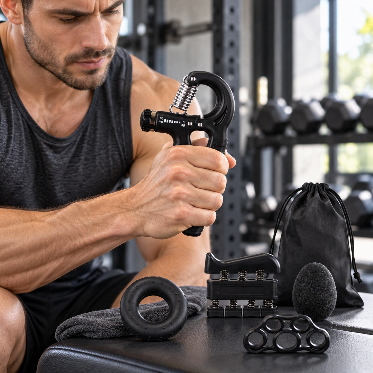 Hand Grip Strengthener & Finger Exercise Kit