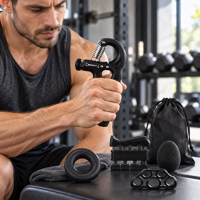 Hand Grip Strengthener & Finger Exercise Kit