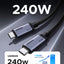 UGREEN USB4 Gen4 240W USB-C to USB-C Cable (Black)