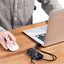 UGREEN USB Type-A Male to Ethernet Adapter with 3-Port USB Hub – Black