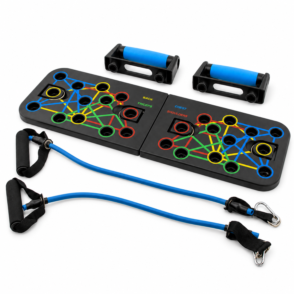Multi-Functional Push-Up Board & Resistance Band Set