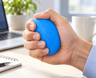 Foam Grip Strengthening Egg - Blue
