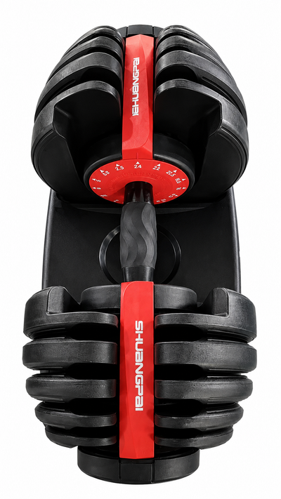 Adjustable Dumbbell Set with Storage Tray – Multi-Weight